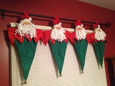 como hacer cortinas navideñas 