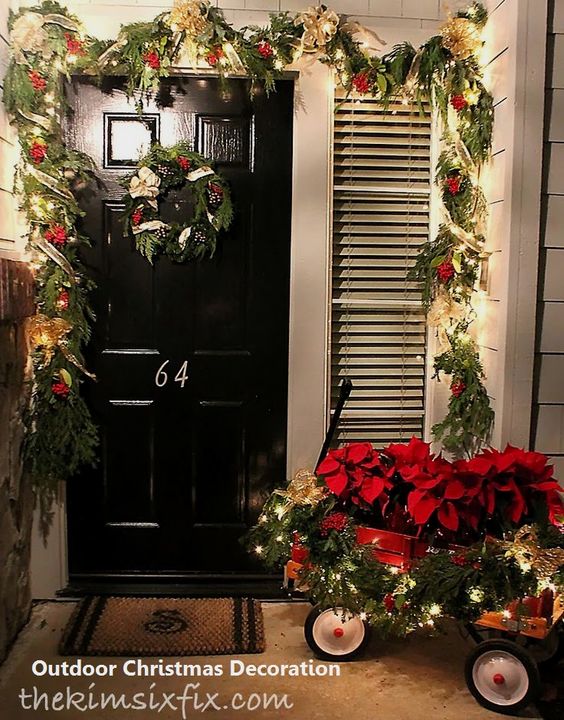 decorar la entrada de tu casa para estas navidades
